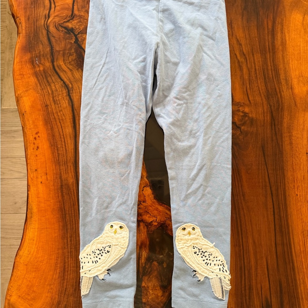 Harry Potter Mini Boden Light Blue Leggings with Hedwig
